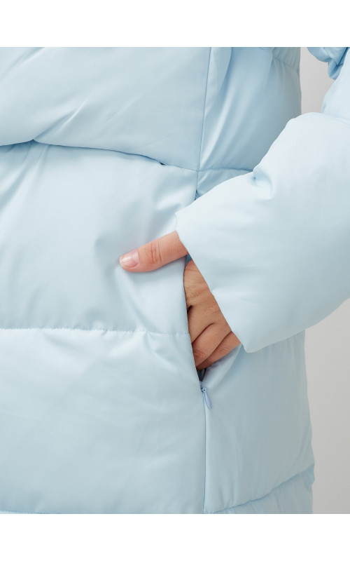 Тёплый длинный пуховик для молодёжи