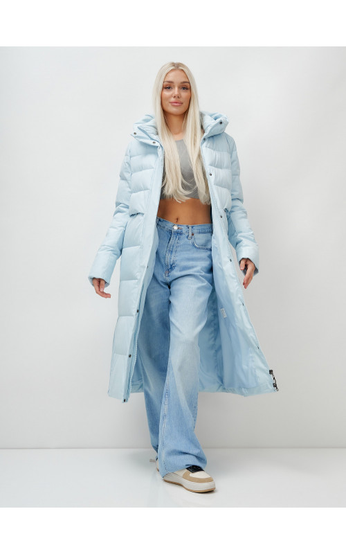 Тёплый длинный пуховик для молодёжи