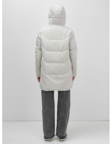 Утеплённая женская куртка с капюшоном для осени и зимы.