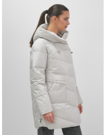 Утеплённая женская куртка с капюшоном для осени и зимы.