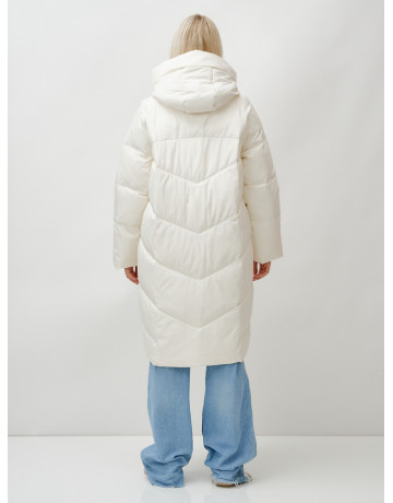 Длинный зимний пуховик с капюшоном «Летучая мышь» для женщин