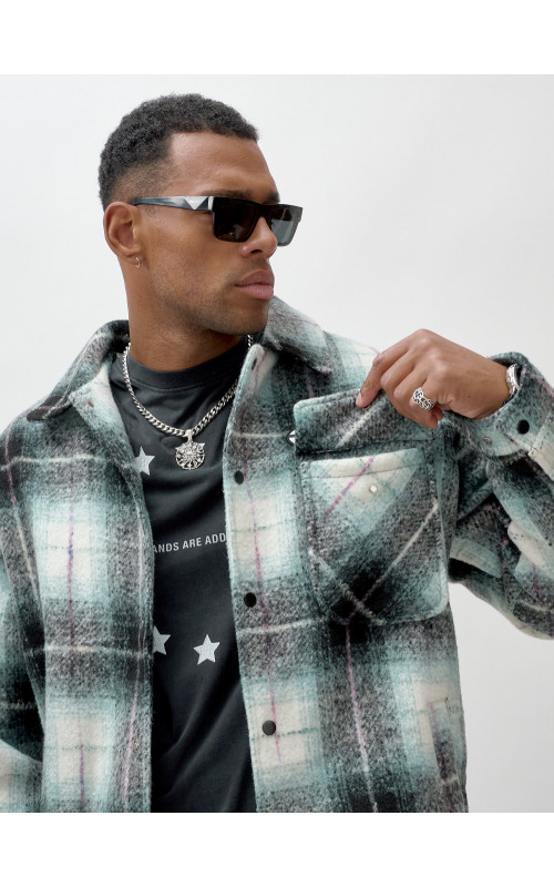 Ворсистая шерстяная куртка-рубашка для комфортных прогулок (S-3XL)