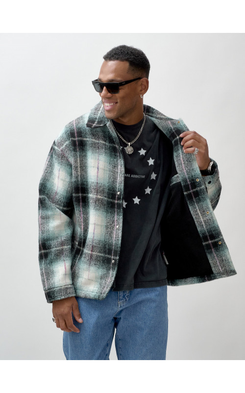 Ворсистая шерстяная куртка-рубашка для комфортных прогулок (S-3XL)