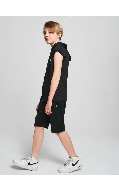 Летний спортивный костюм для мальчика с капюшоном