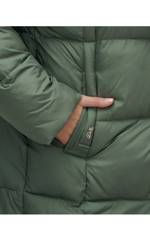 Женская зимняя куртка с капюшоном, размер 48–56.