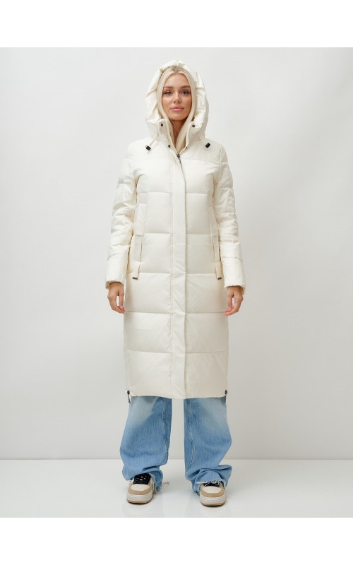 Зимний женский пуховик с капюшоном