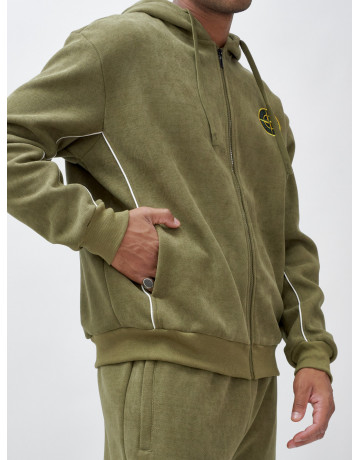 Утеплённый демисезонный костюм для мужчин свободного кроя.