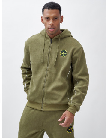 Утеплённый демисезонный костюм для мужчин свободного кроя.