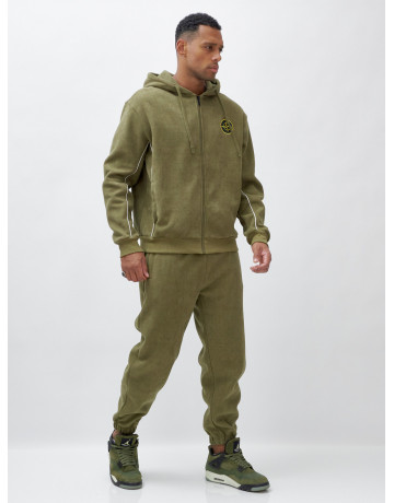 Утеплённый демисезонный костюм для мужчин свободного кроя.