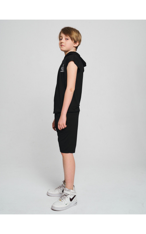 Летний спортивный костюм для мальчика с капюшоном