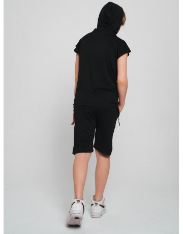 Летний спортивный костюм для мальчика с капюшоном