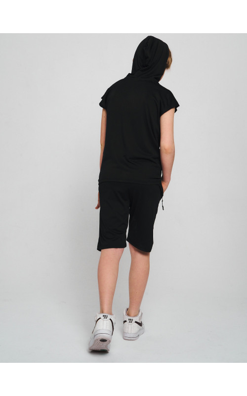 Летний спортивный костюм для мальчика с капюшоном