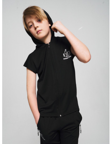 Летний спортивный костюм для мальчика с капюшоном