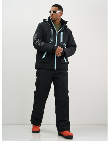 Мужской горнолыжный костюм: куртка и полукомбинезон для зимних видов спорта