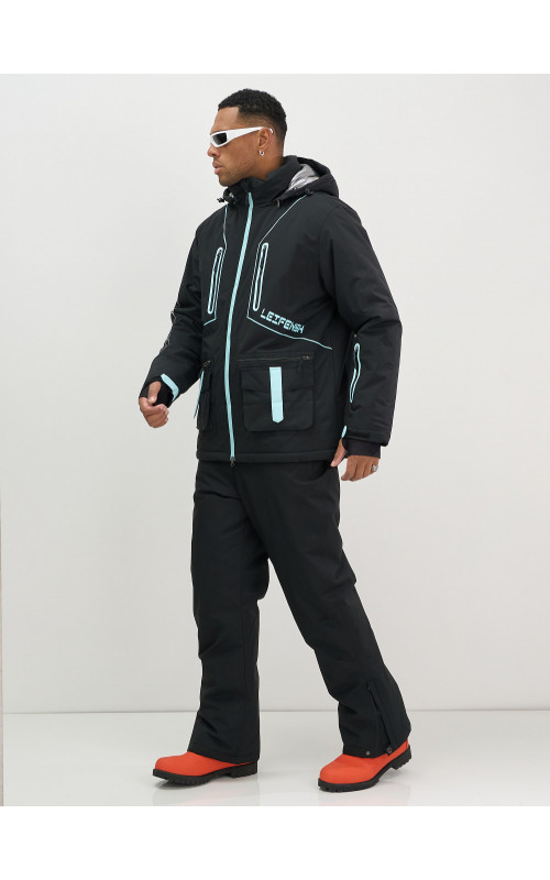 Мужской горнолыжный костюм: куртка и полукомбинезон для зимних видов спорта