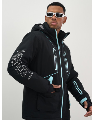 Мужской горнолыжный костюм: куртка и полукомбинезон для зимних видов спорта