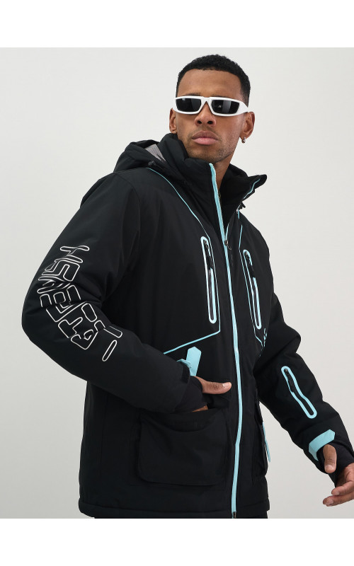 Мужской горнолыжный костюм: куртка и полукомбинезон для зимних видов спорта