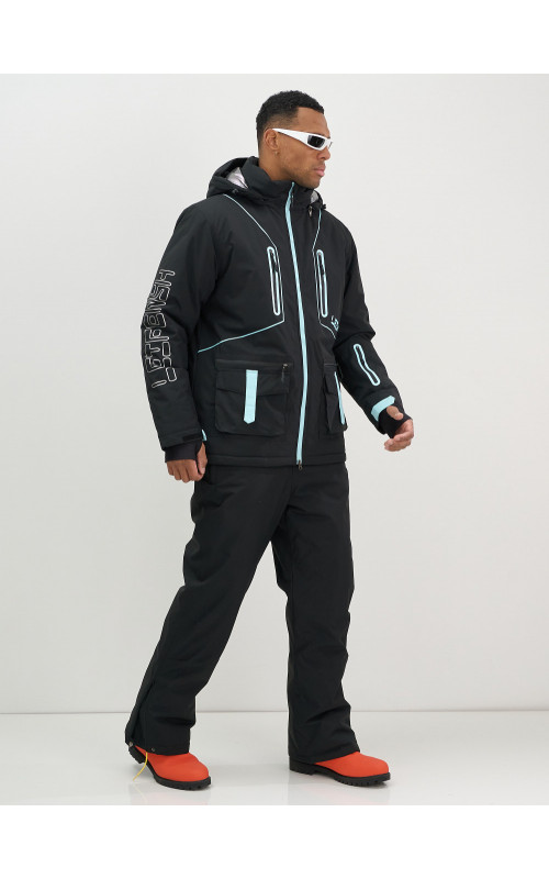 Мужской горнолыжный костюм: куртка и полукомбинезон для зимних видов спорта