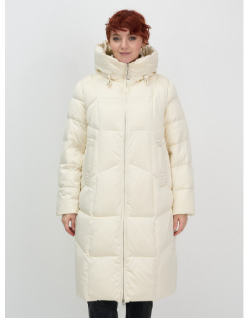 Длинный пуховик для женщин с капюшоном.