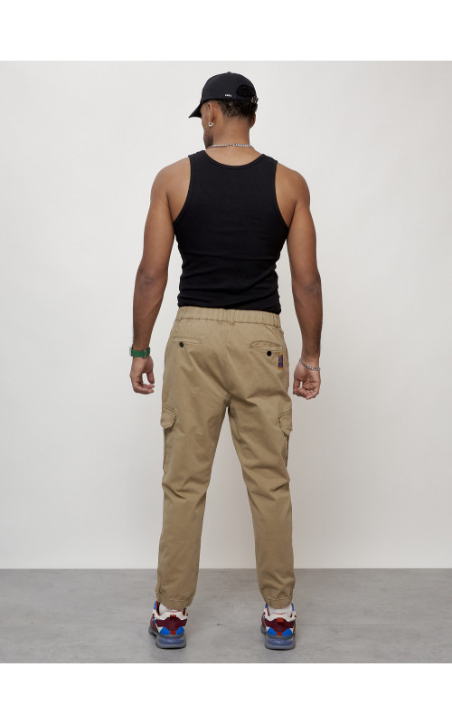 Мужские брюки карго зауженного кроя.