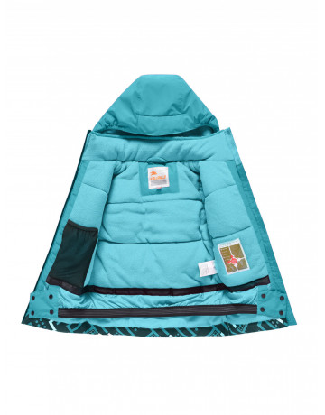 Горнолыжный костюм для девочки бирюзового оттенка