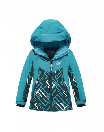 Горнолыжный костюм для девочки бирюзового оттенка