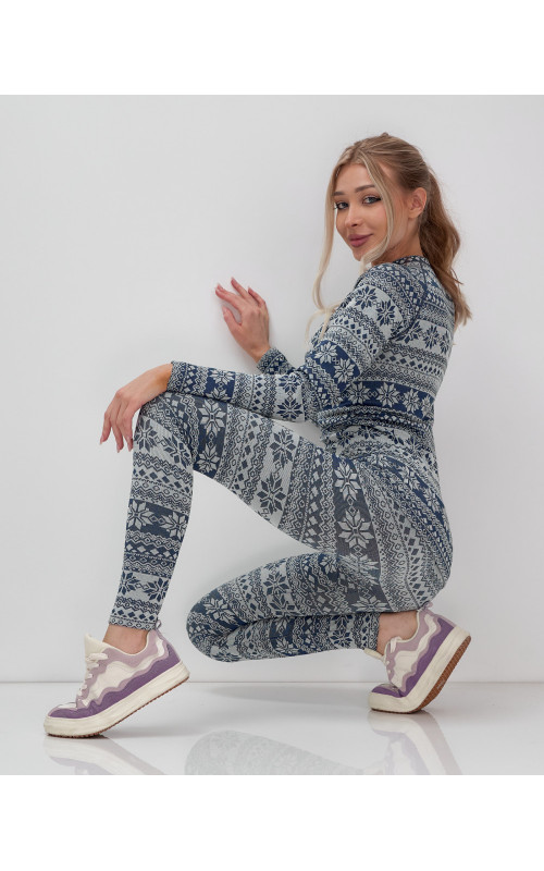 Женское термобельё для осени и зимы, спортивный стиль.