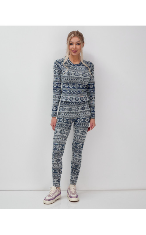 Женское термобельё для осени и зимы, спортивный стиль.