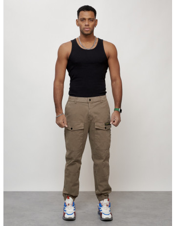 Мужские брюки карго зауженного кроя.
