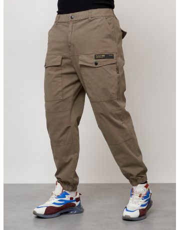 Мужские брюки карго зауженного кроя.