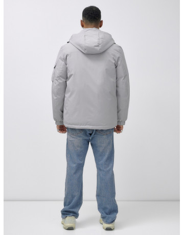 Мужская зимняя куртка большого размера с регулируемым капюшоном