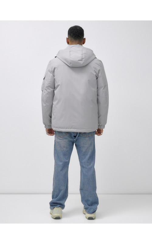 Мужская зимняя куртка большого размера с регулируемым капюшоном