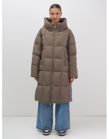 Длинный зимний пуховик для женщин