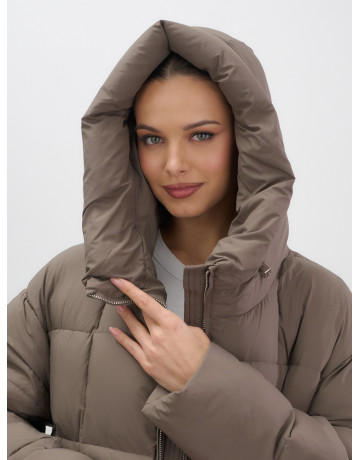 Длинный зимний пуховик для женщин