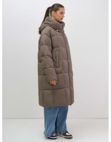 Длинный зимний пуховик для женщин