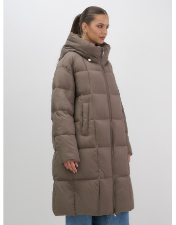 Длинный зимний пуховик для женщин