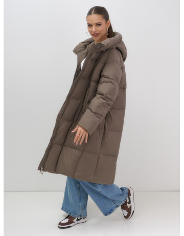 Длинный зимний пуховик для женщин
