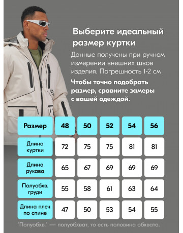 Мужской горнолыжный костюм белый