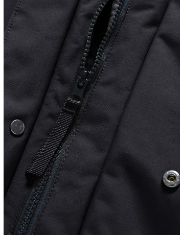 Зимняя парка с мехом енота для мальчика-подростка