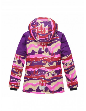 Горнолыжный костюм для девочки фиолетового оттенка