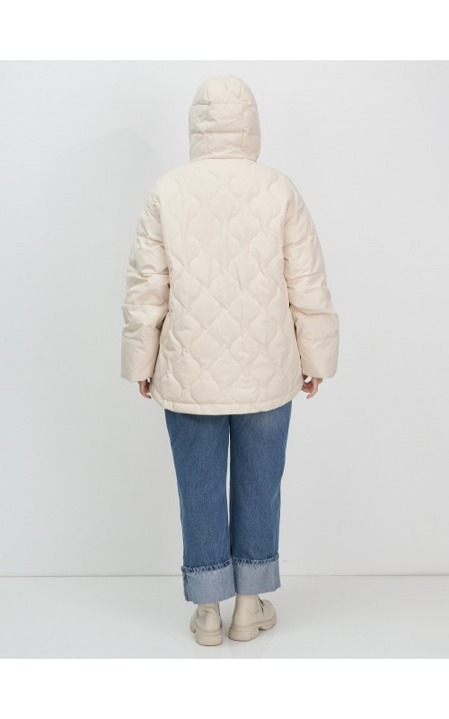 Женская демисезонная куртка с капюшоном для осени и зимы, свободный покрой.