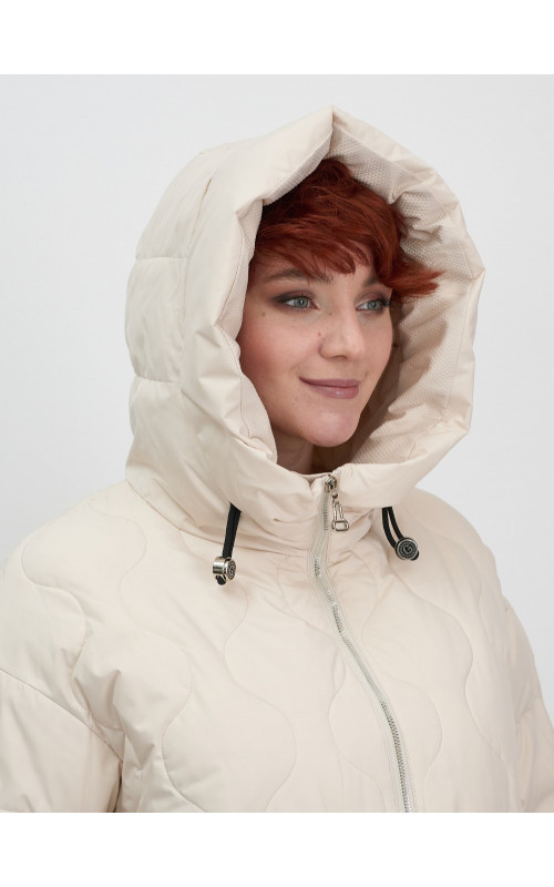 Женская демисезонная куртка с капюшоном для осени и зимы, свободный покрой.