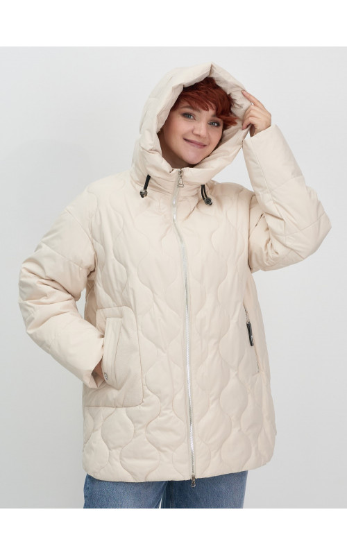 Женская демисезонная куртка с капюшоном для осени и зимы, свободный покрой.