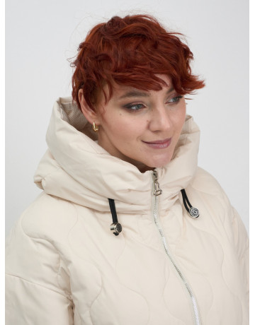 Женская демисезонная куртка с капюшоном для осени и зимы, свободный покрой.