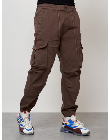 Мужские брюки карго зауженного кроя.