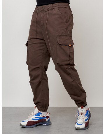 Мужские брюки карго зауженного кроя.