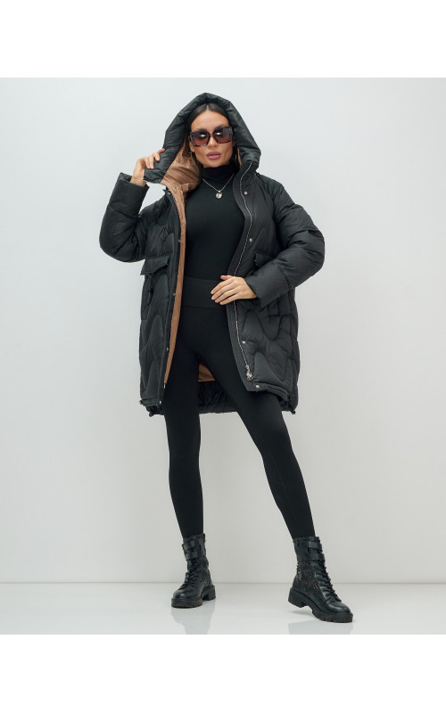 Женский зимний пуховик «Модный», для холодной погоды