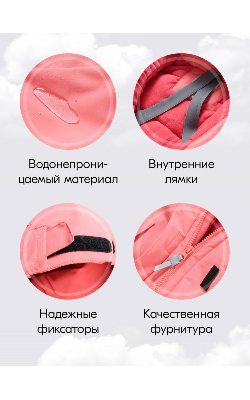 Подростковый зимний комбинезон для девочки, розовый.