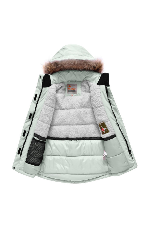 Зимняя парка для девочек подростковая с капюшоном.