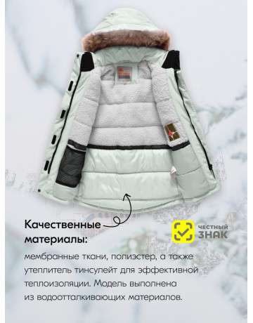 Зимняя парка для девочек подростковая с капюшоном.